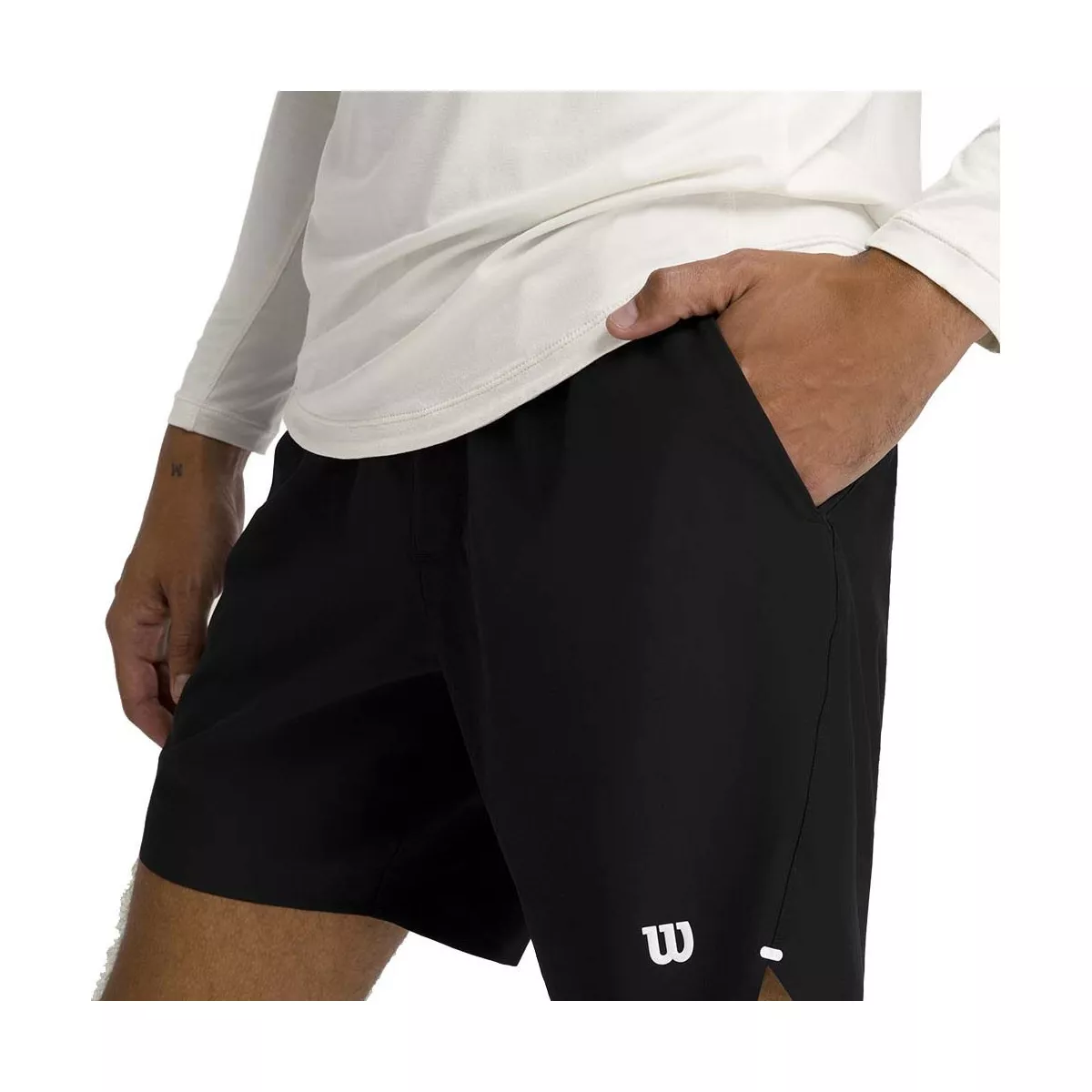 Wilson Tournament 18 cm short heren zwart