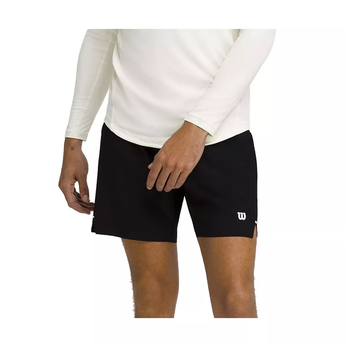 Wilson Tournament 18 cm short heren zwart