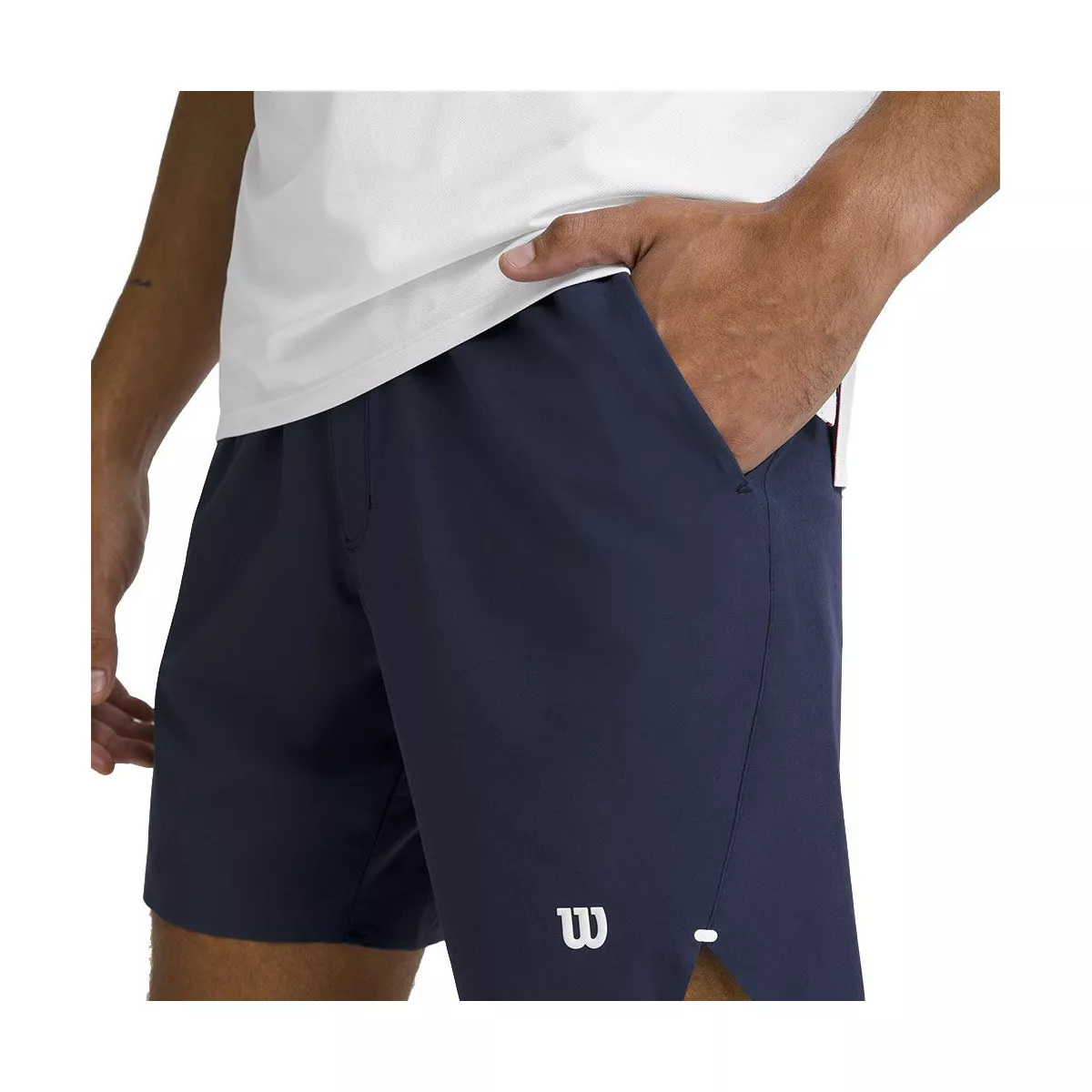 Wilson Tournament 18 cm short heren marineblauw