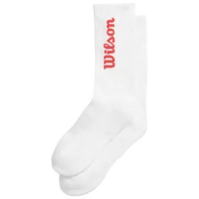 Wilson Crew Logo sokken wit / rood