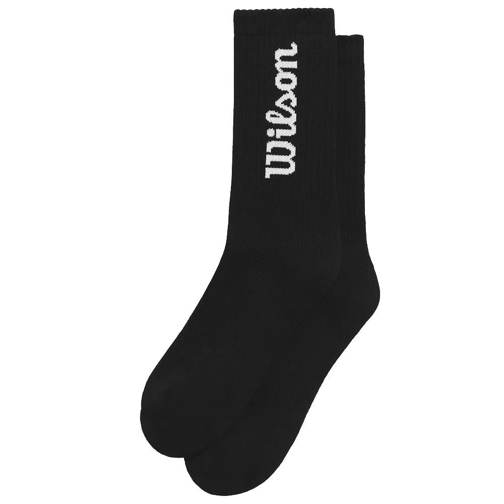 Wilson Crew Logo sokken zwart