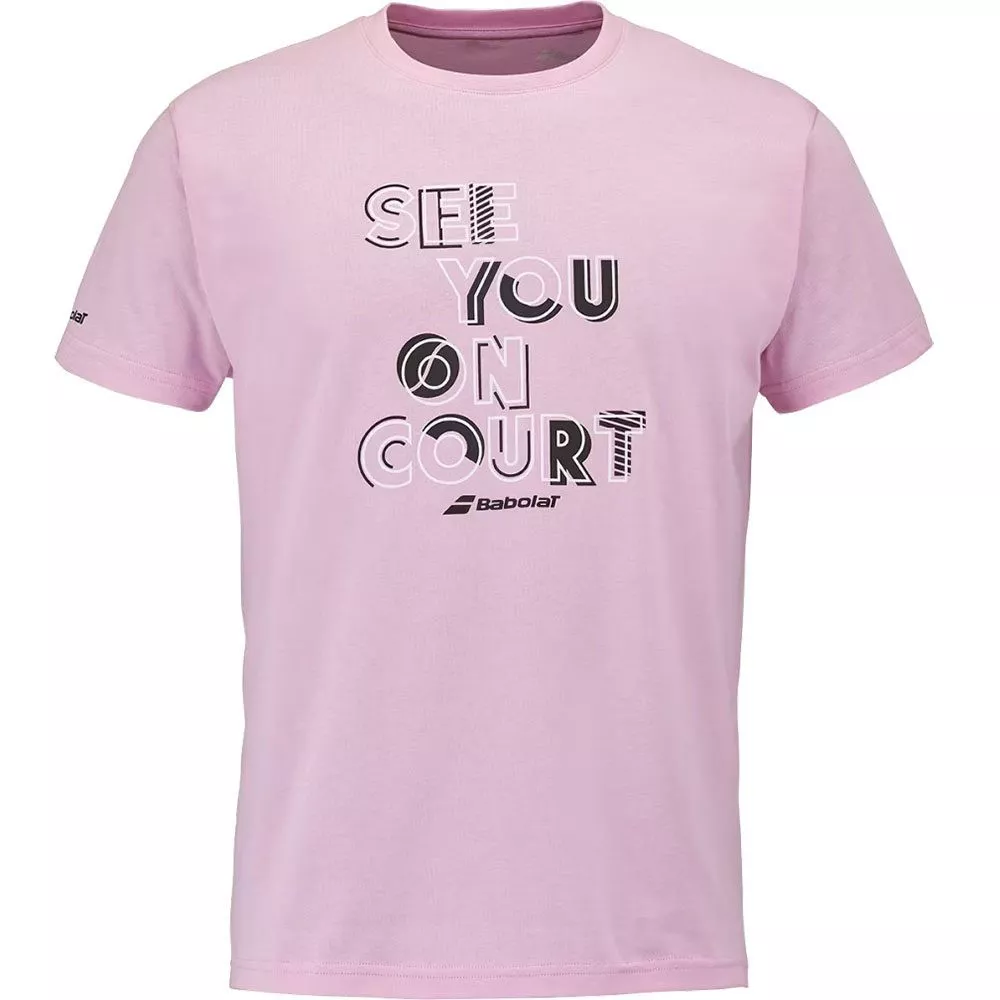 Babolat Exercise Message T-shirt roze