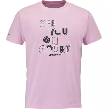 Babolat Exercise Message T-shirt roze