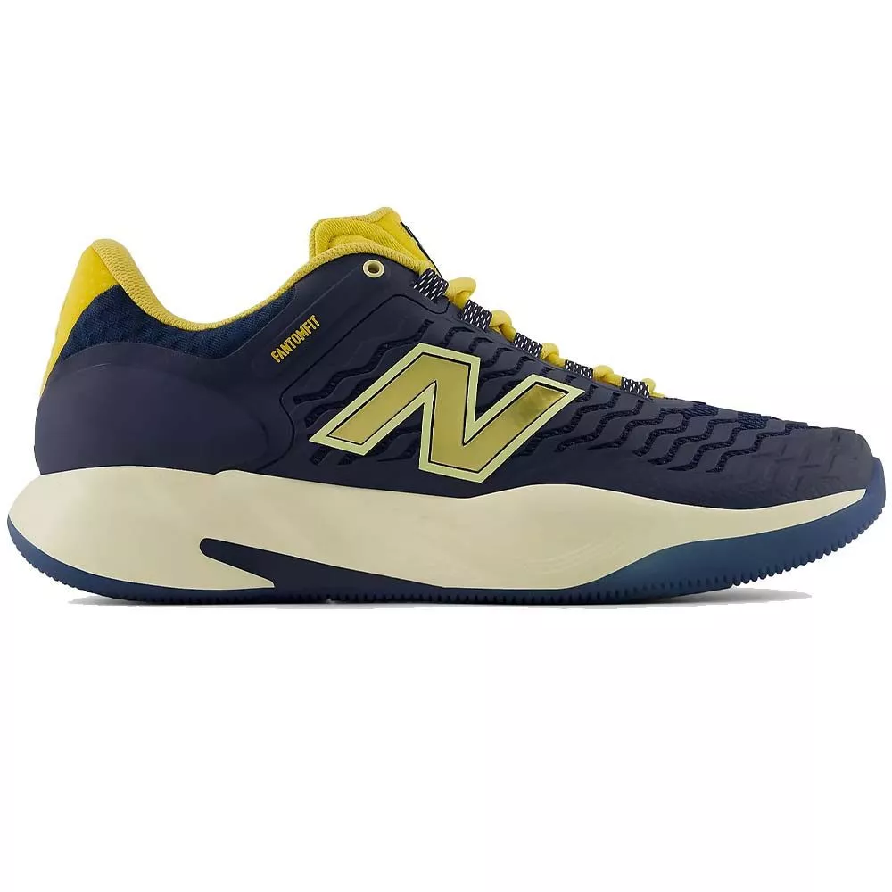 New Balance Fresh Foam X CT-Rally v2 tennisschoenen marineblauw / geel