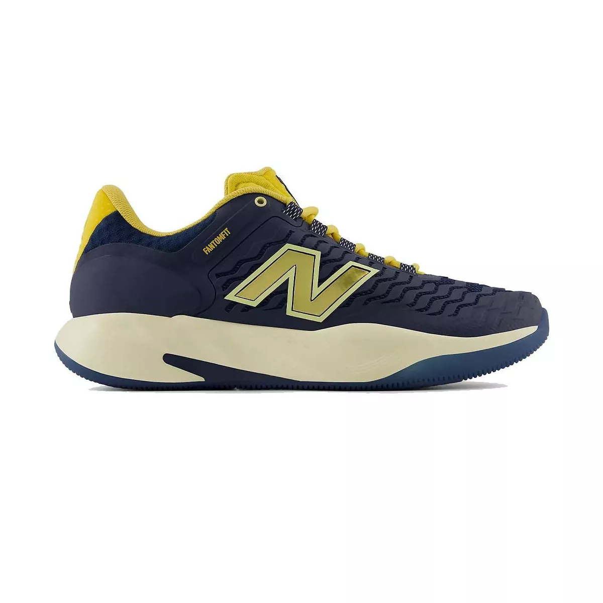 New Balance Fresh Foam X CT-Rally v2 tennisschoenen marineblauw / geel