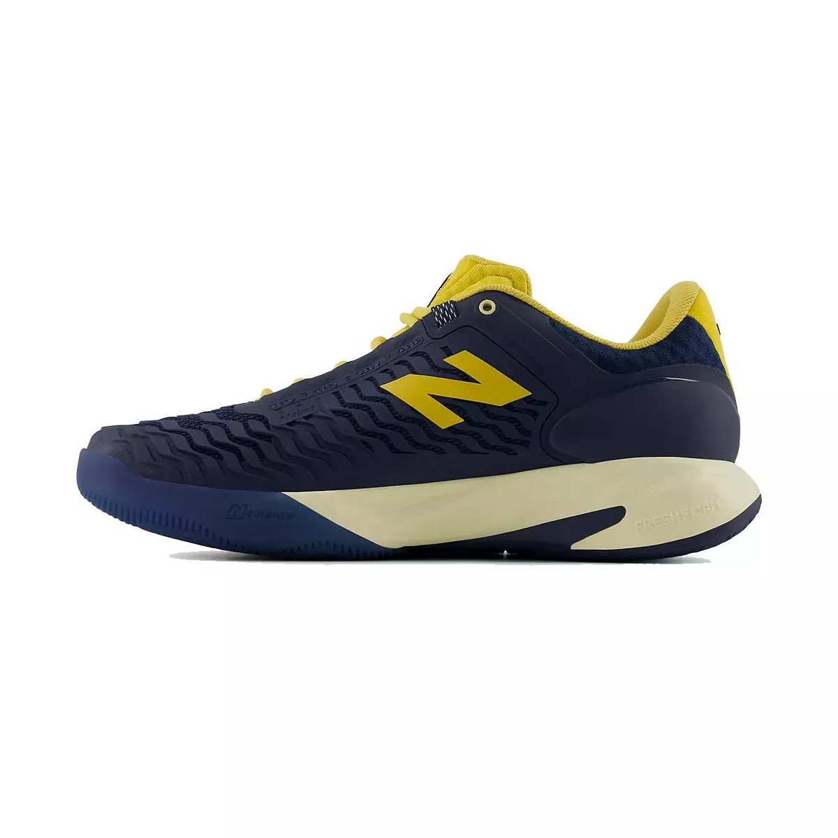 New Balance Fresh Foam X CT-Rally v2 tennisschoenen marineblauw / geel