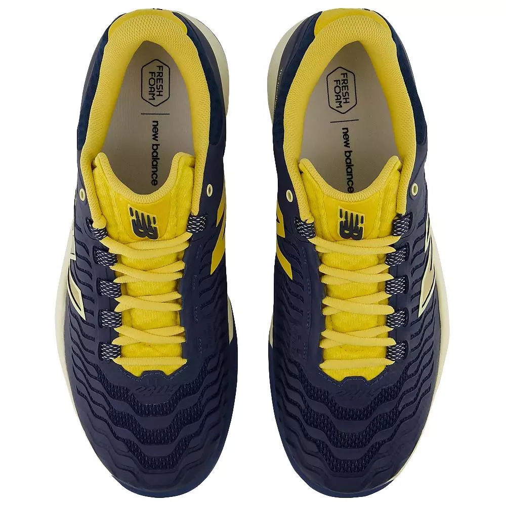 New Balance Fresh Foam X CT-Rally v2 tennisschoenen marineblauw / geel
