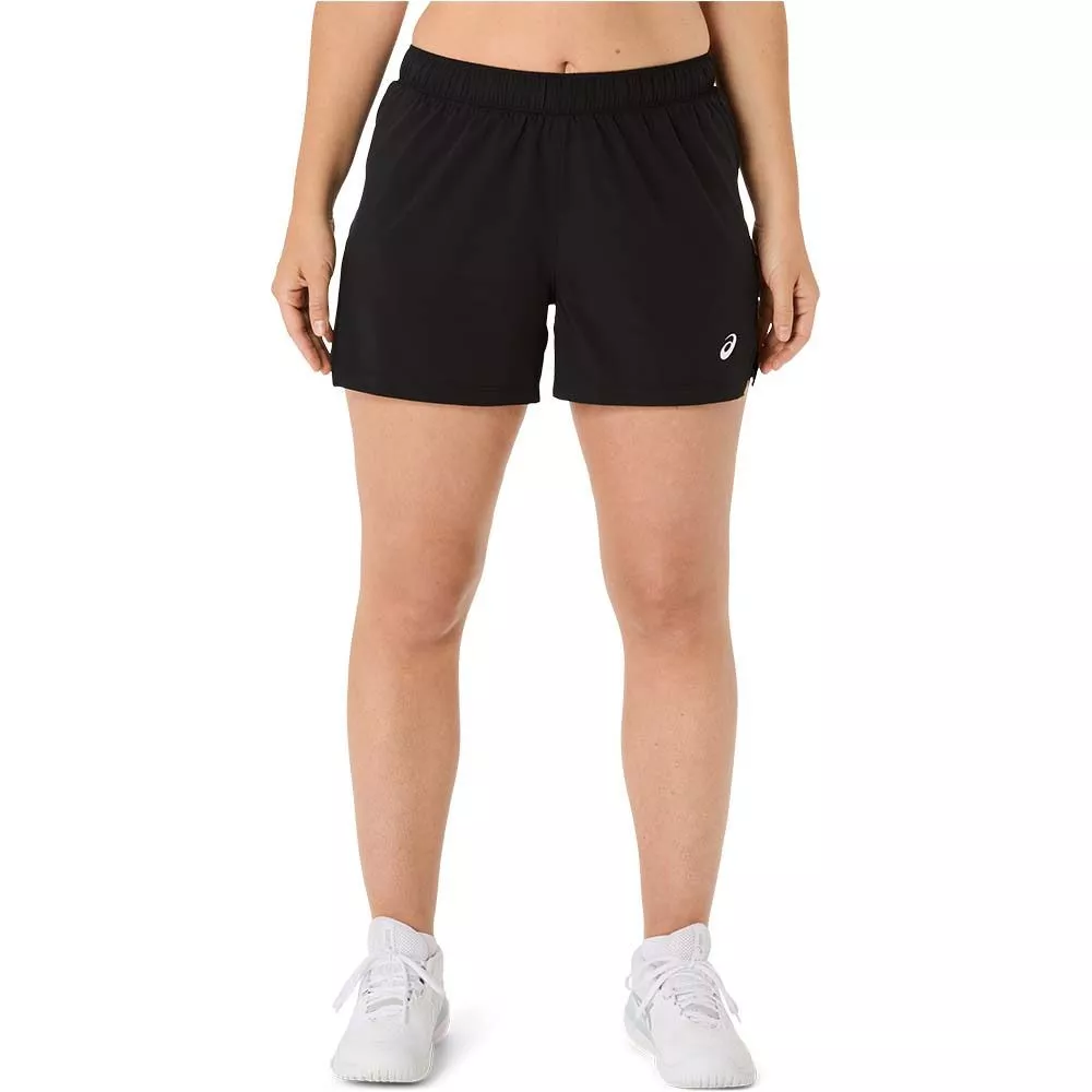 Asics Court 2-n-1 short dames zwart