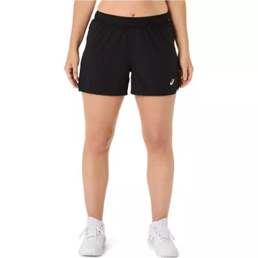 Asics Court 2-n-1 short dames zwart