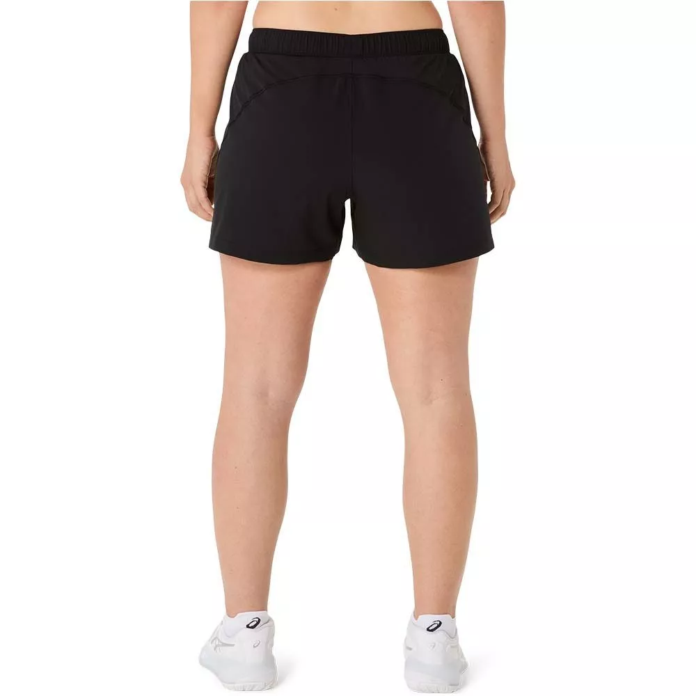 Asics Court 2-n-1 short dames zwart