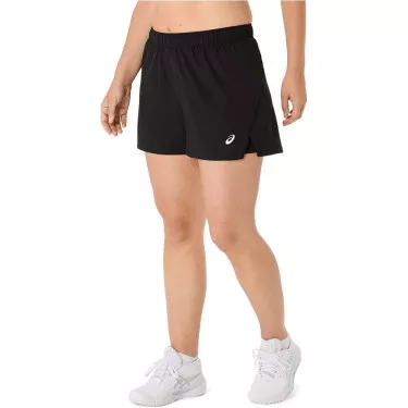 Asics Court 2-n-1 short dames zwart