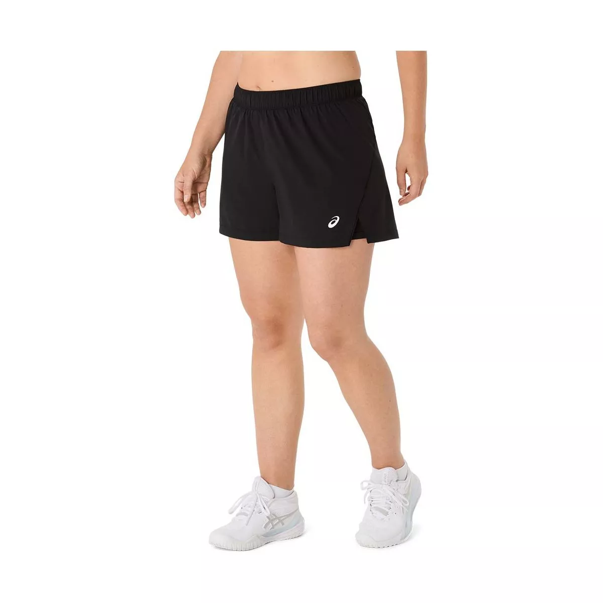 Asics Court 2-n-1 short dames zwart
