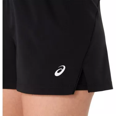 Asics Court 2-n-1 short dames zwart