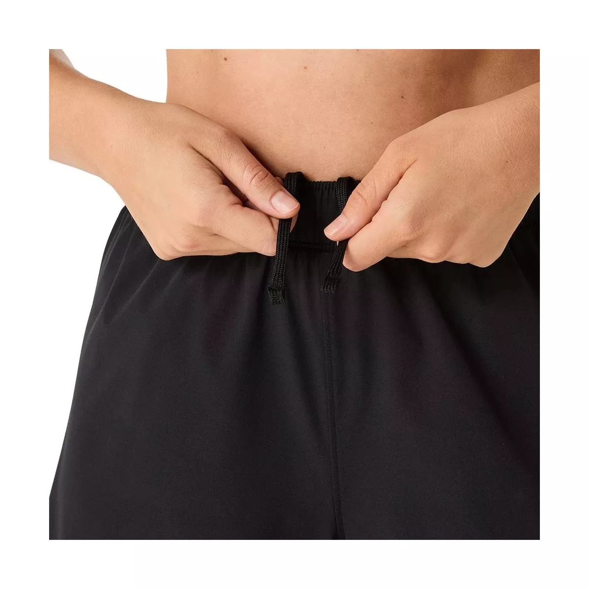 Asics Court 2-n-1 short dames zwart