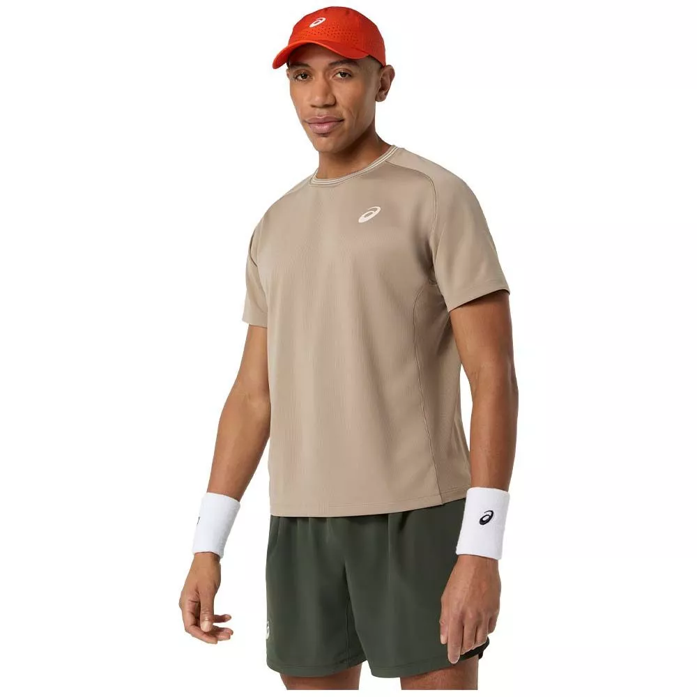 Asics Game SS T-shirt grijsbeige