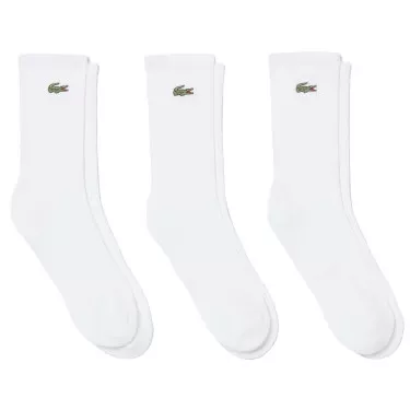 Lacoste Sport Lange Sokken Wit (3 paar)