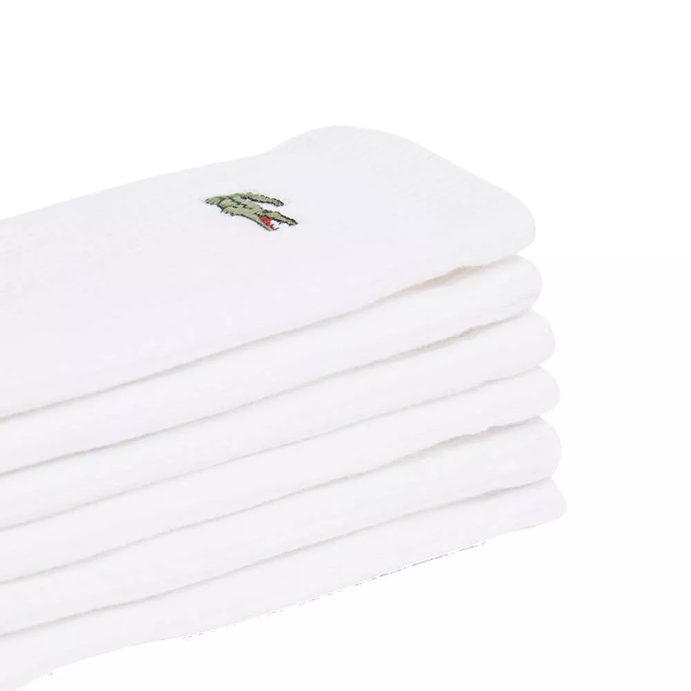 Lacoste Sport Lange Sokken Wit (3 paar)
