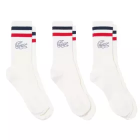 Lacoste Lange Sokken Wit (3-pack)