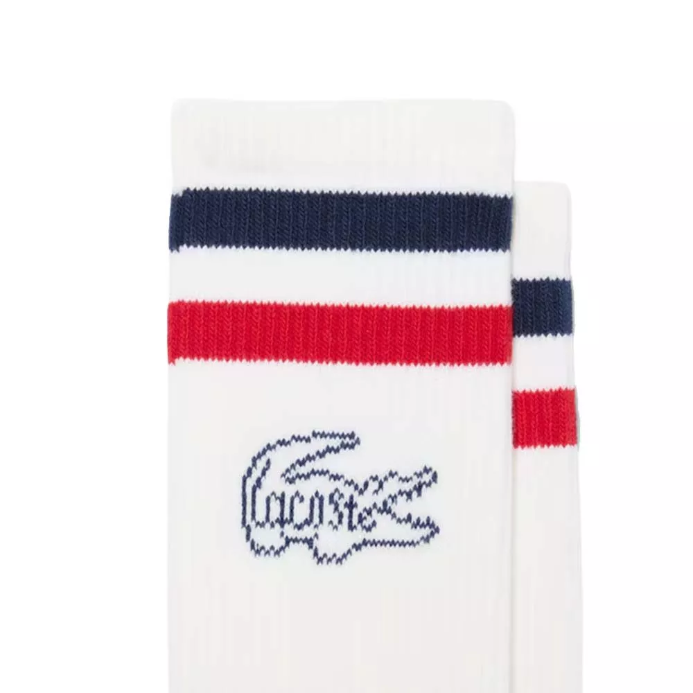 Lacoste Lange Sokken Wit (3-pack)