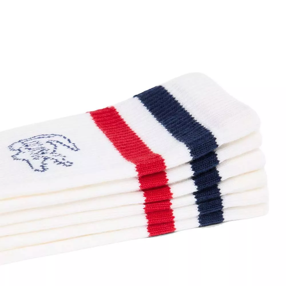 Lacoste Lange Sokken Wit (3-pack)
