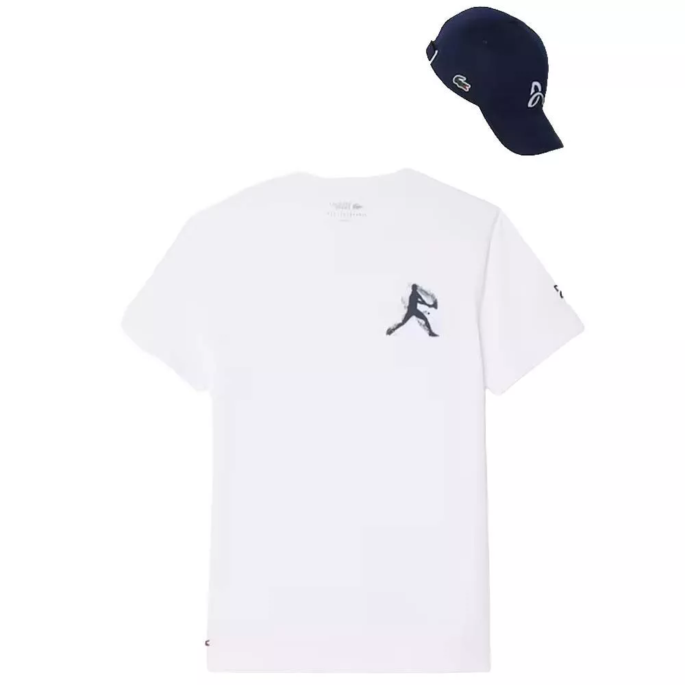 Lacoste Tennis x Novak Djokovic pack T-shirt + pet wit
