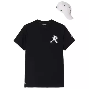 Pack Lacoste x Novak Djokovic T-shirt & Pet Zwart