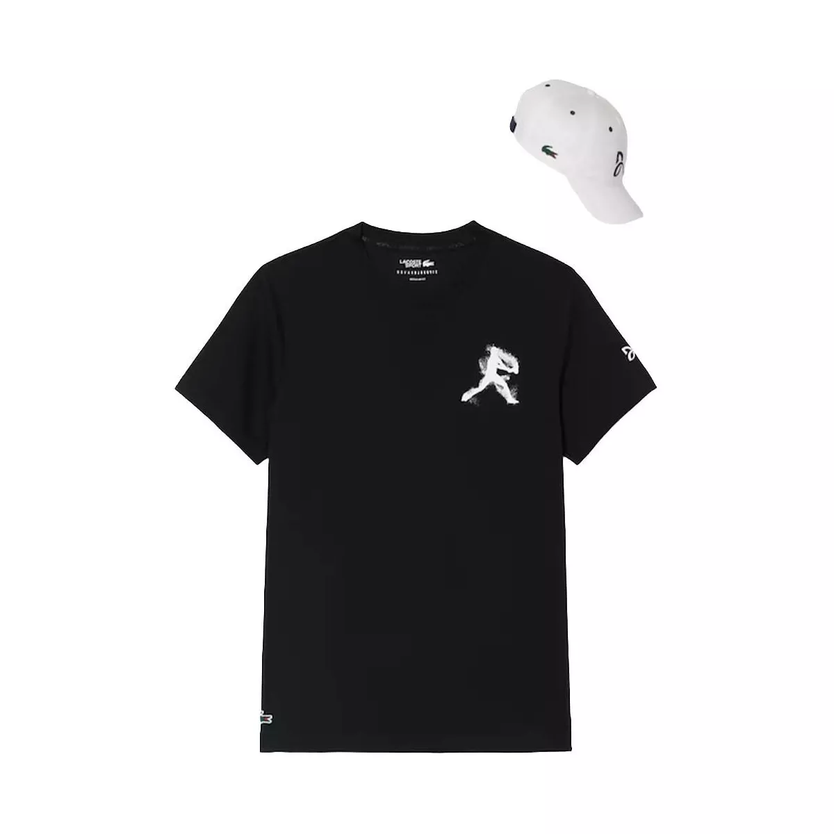 Pack Lacoste x Novak Djokovic T-shirt & Pet Zwart