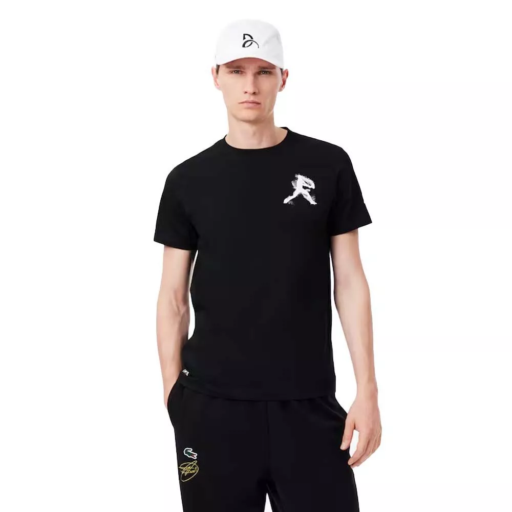 Pack Lacoste x Novak Djokovic T-shirt & Pet Zwart