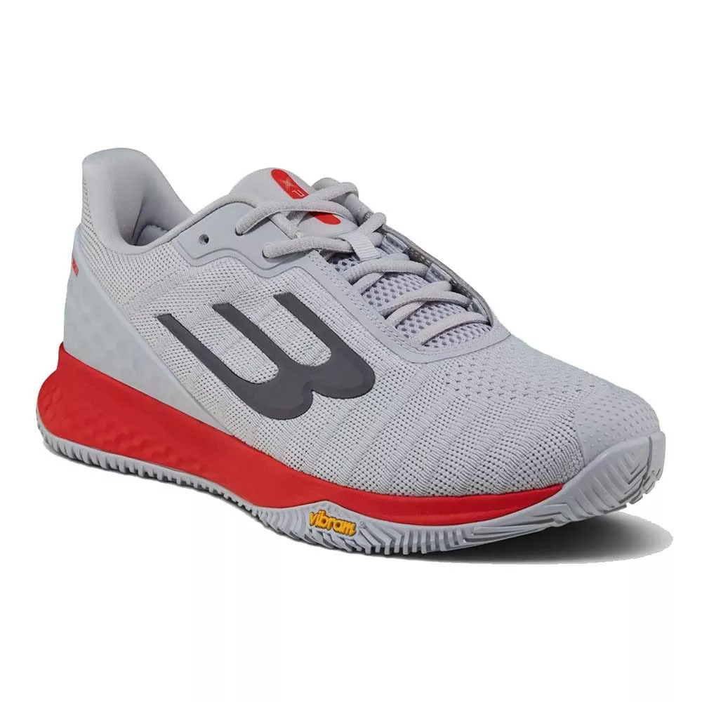 Bullpadel X-PLO Vibram 26I padelschoenen grijs / rood