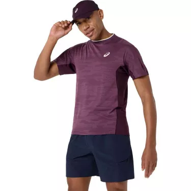 Asics Match Jacquard SS T-shirt paars