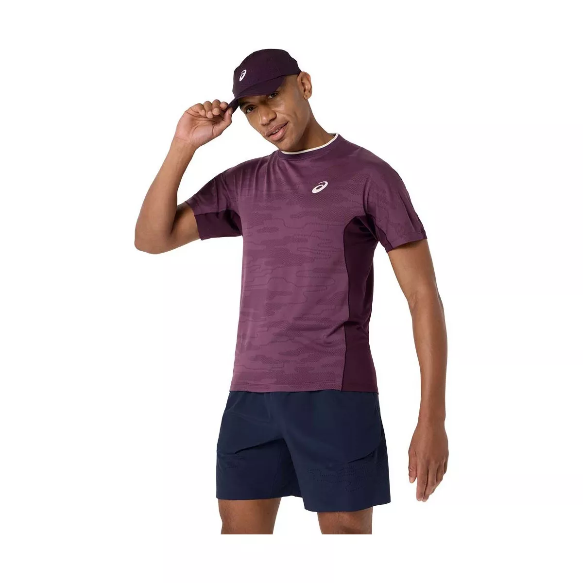 Asics Match Jacquard SS T-shirt paars