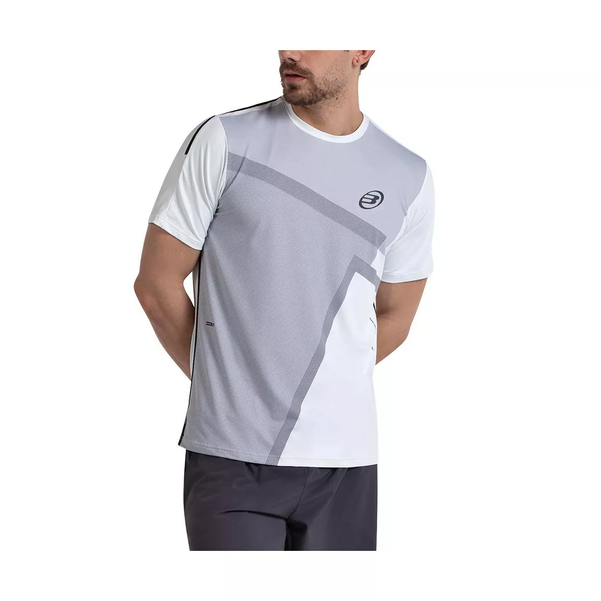 Bullpadel Mosal T-shirt wit / grijs