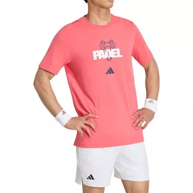 Adidas Padel Graphic Logo T-shirt rood
