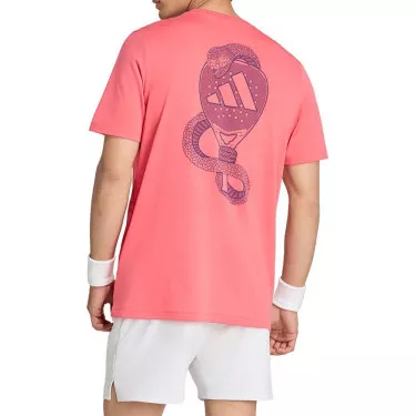 Adidas Padel Graphic Logo T-shirt rood