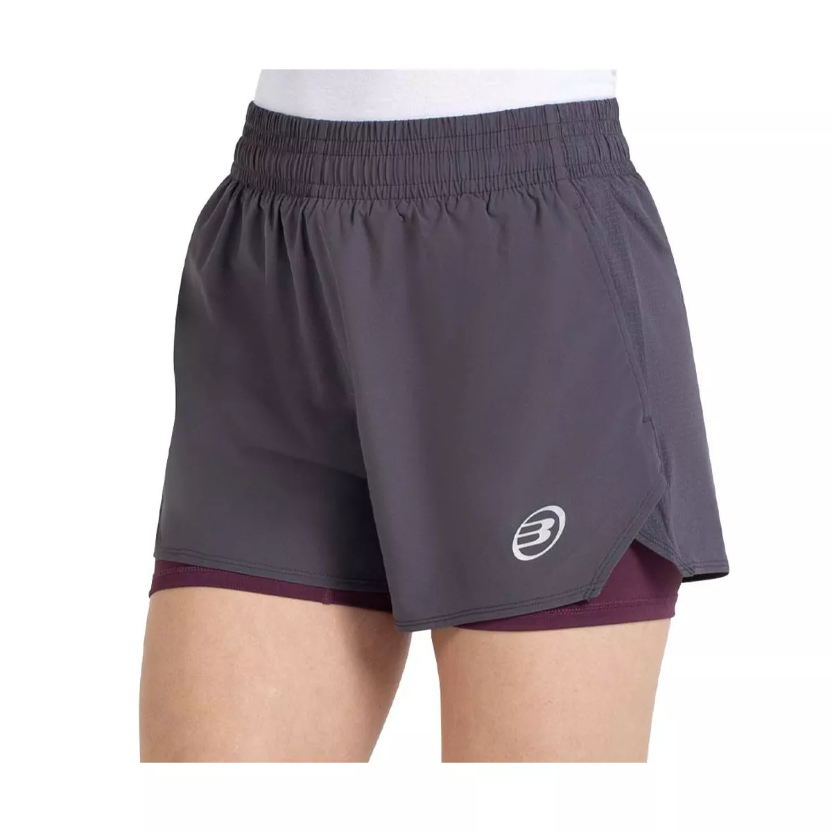 Bullpadel Orfeu short dames donkergrijs