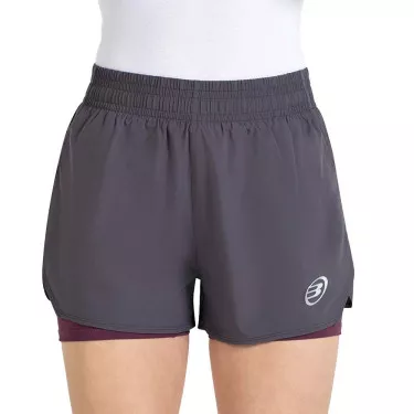 Bullpadel Orfeu short dames donkergrijs