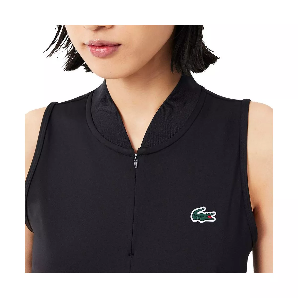 Lacoste Tennis mouwloze polo dames zwart