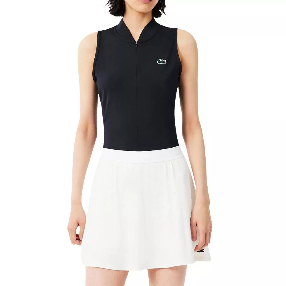 Lacoste Tennis mouwloze polo dames zwart