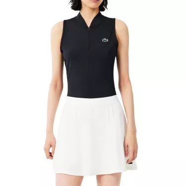 Lacoste Tennis mouwloze polo dames zwart