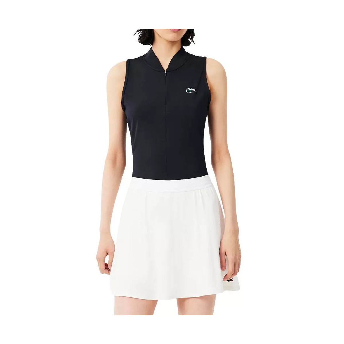 Lacoste Tennis mouwloze polo dames zwart