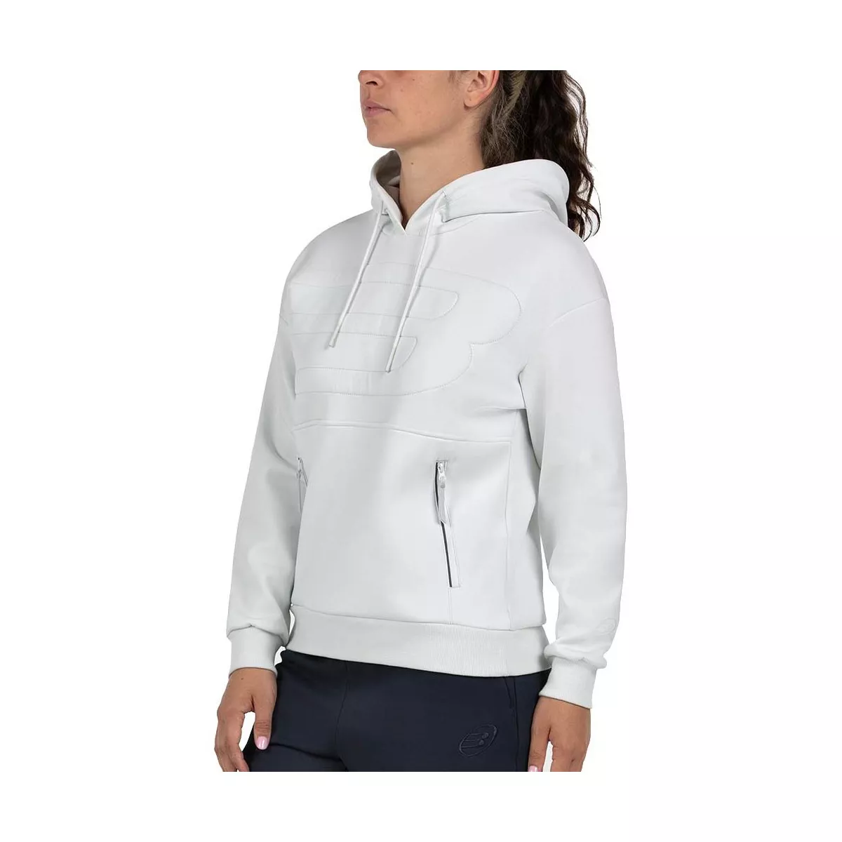Bullpadel Eolia hoodie dames wit