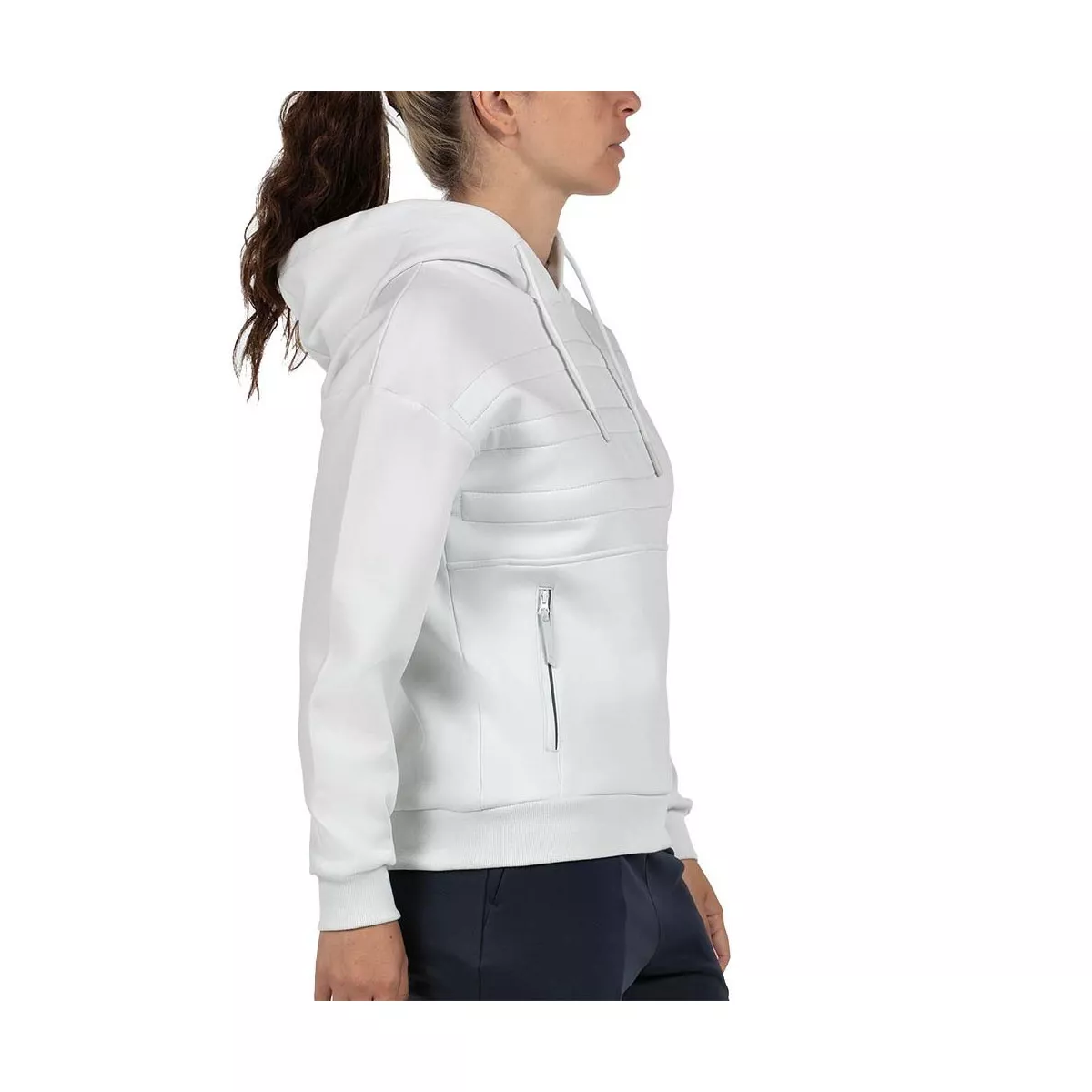 Bullpadel Eolia hoodie dames wit