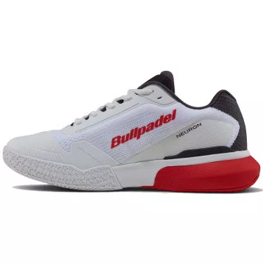 Bullpadel Neuron 26I padelschoenen wit / rood