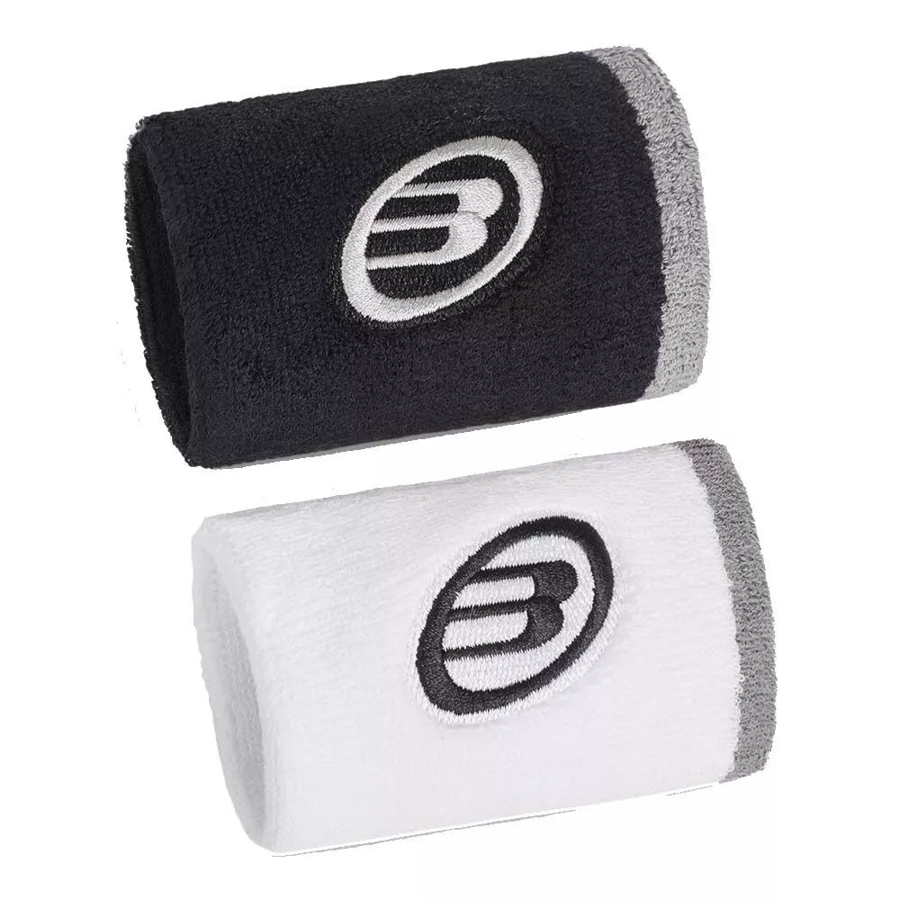 Bullpadel BPMU266I polsbanden wit / zwart x2