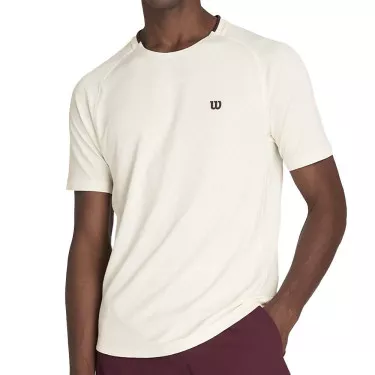 Wilson Serve Out T-shirt heren gebroken wit