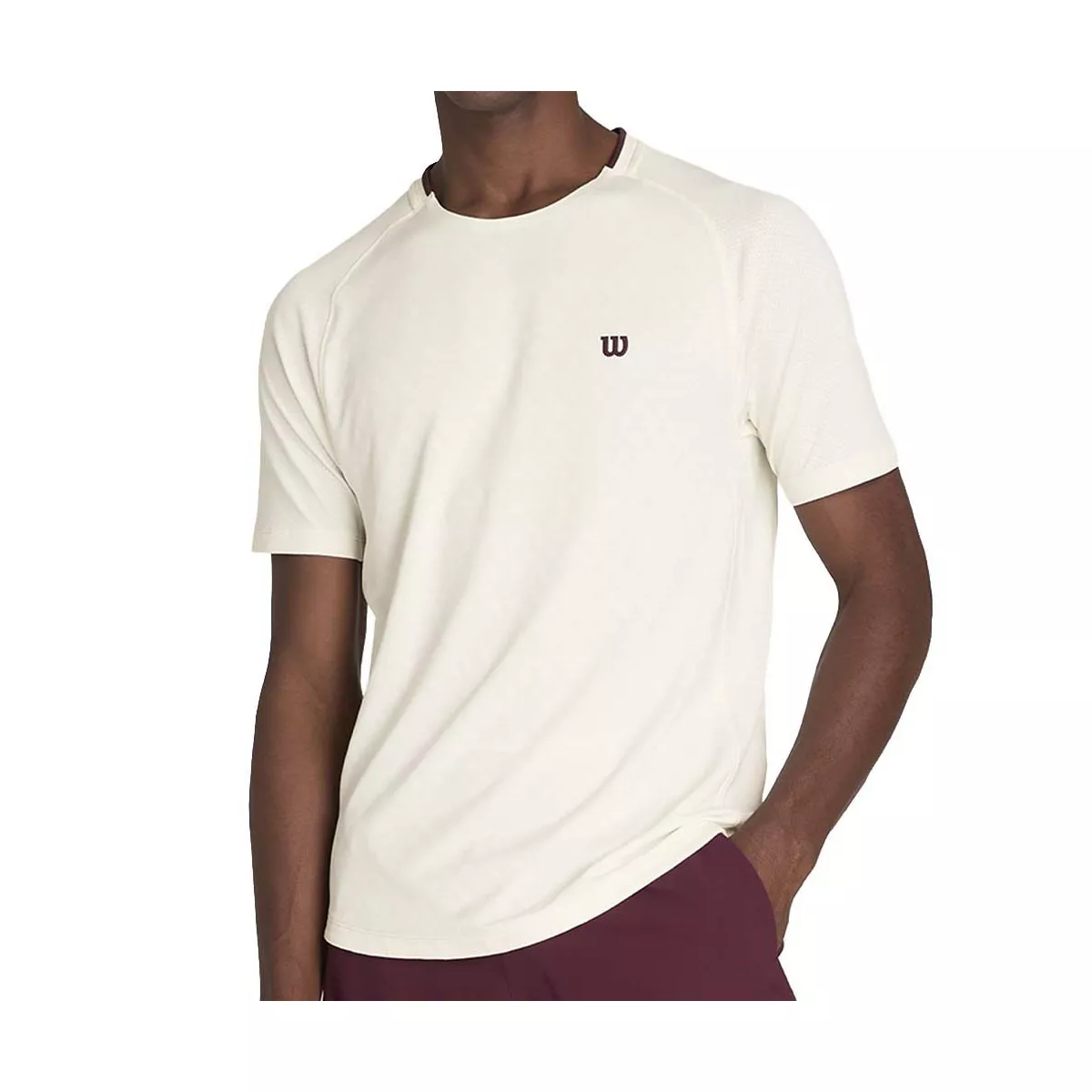 Wilson Serve Out T-shirt heren gebroken wit