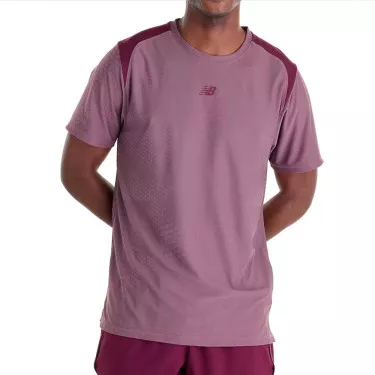 New Balance Tournament NYC T-shirt roze / bordeaux