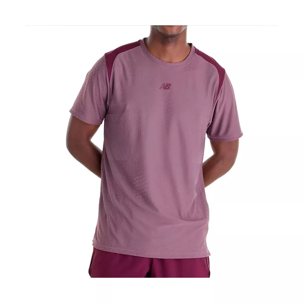 New Balance Tournament NYC T-shirt roze / bordeaux