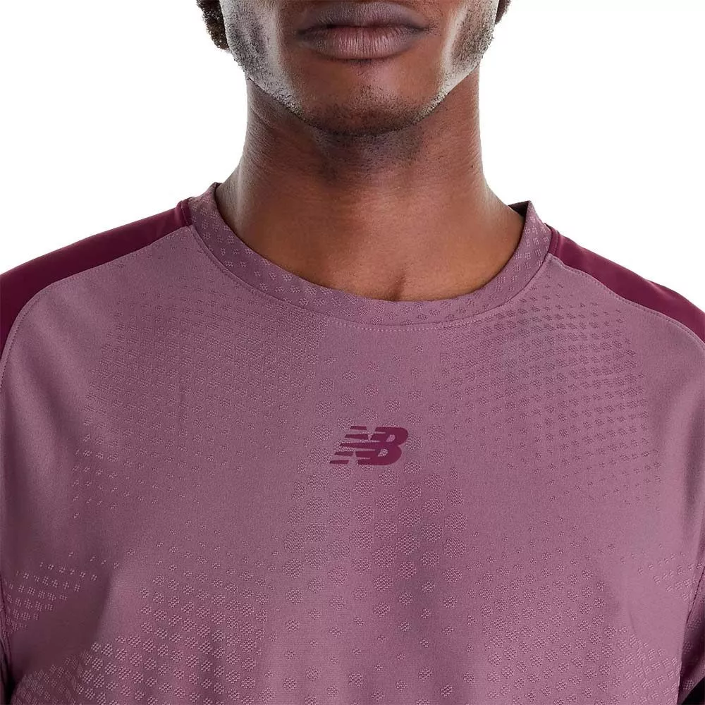 New Balance Tournament NYC T-shirt roze / bordeaux