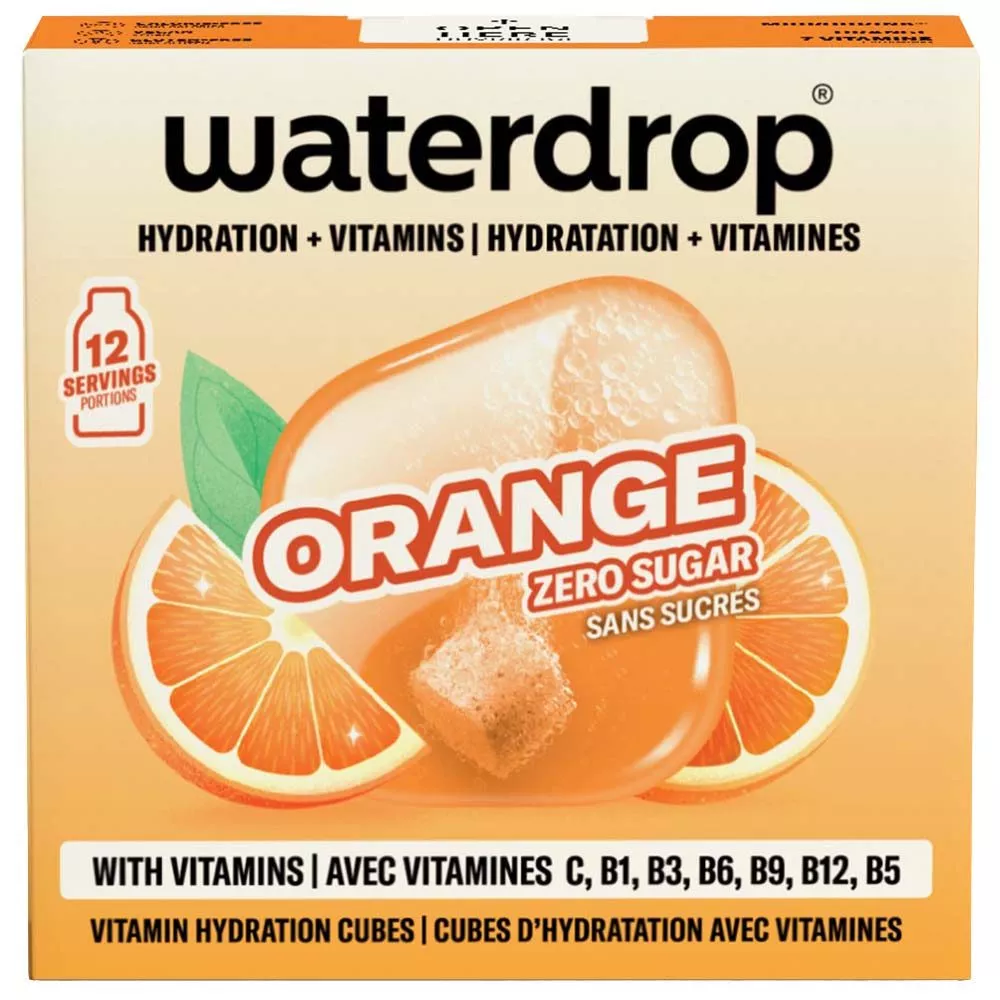 Waterdrop microdrink oranje x12